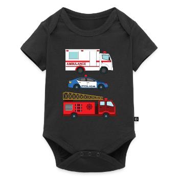 Police ambulance Fire engine _ - Baby Premium short-sleeve bodysuit - black - Front