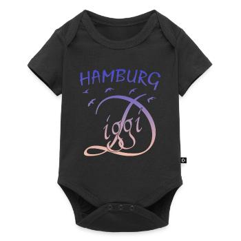 Hamburg Diggi - Baby Premium Kurzarmbody - Schwarz - Vorne