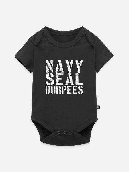 Burpees Shirt - Baby Premium Kurzarmbody - Schwarz
