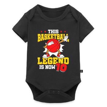 Diese Basketball-legende Ist Jetzt 10 Sports Kid - Baby Premium Kurzarmbody - Schwarz - Vorne