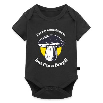 Not A Mushroom Mushrooms Mushrooms Mushroom - Baby Premium short-sleeve bodysuit - black - Front