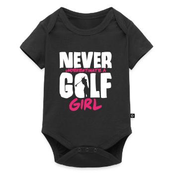 Golfer Golf Golf Club Golf Course Golf Sport - Baby Premium short-sleeve bodysuit - black - Front