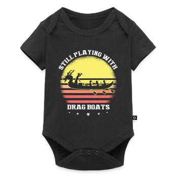 Dragon Boat and Dragon Boat Crew - Baby Premium short-sleeve bodysuit - black - Front