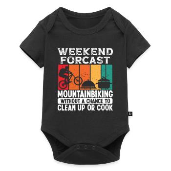 Weekend Forecast Mountain Biking for Men - Baby Premium short-sleeve bodysuit - black - Front