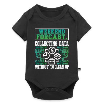 Collecting Data - Baby Premium short-sleeve bodysuit - black - Front