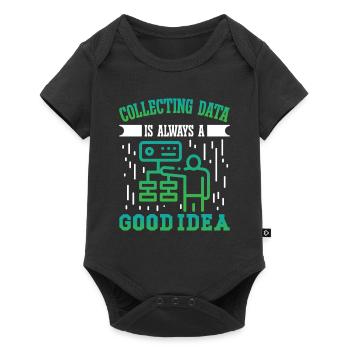 Collecting Data is always a good Idea - Baby Premium short-sleeve bodysuit - black - Front