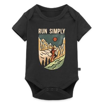 Trail Running Run Simply Ultra Running Trail Race - Body à manches courtes Premium Bébé - noir - Devant
