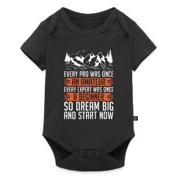 Trail running Chaque pro était autrefois marathonien randonnée - Body à manches courtes Premium Bébé - noir - Devant