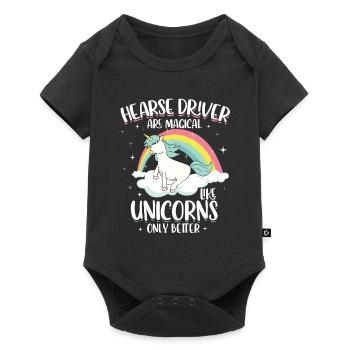 Hearse drivers are magical like only unicorns - Baby Premium short-sleeve bodysuit - black - Front