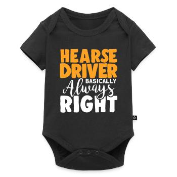 Hearse drivers are basically always right - Baby Premium short-sleeve bodysuit - black - Front
