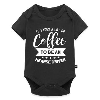 It takes a lot of coffee to get a hearse driver - Baby Premium short-sleeve bodysuit - black - Front