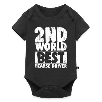 Deuxième meilleur conducteur de corbillard au monde - Body à manches courtes Premium Bébé - noir - Devant