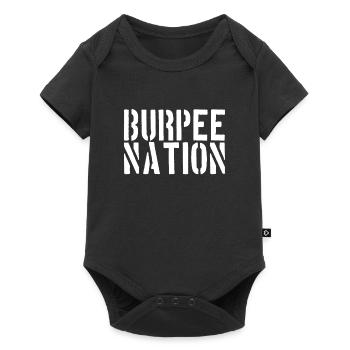 Burpees Nation - Baby Premium short-sleeve bodysuit - black - Front