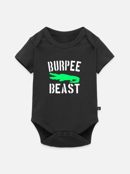 Burpee Beast - Baby Premium Kurzarmbody - Schwarz