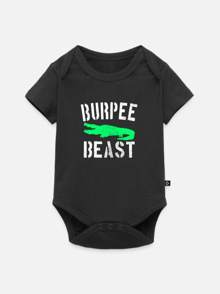 Burpee Beast - Baby Premium Kurzarmbody - Schwarz