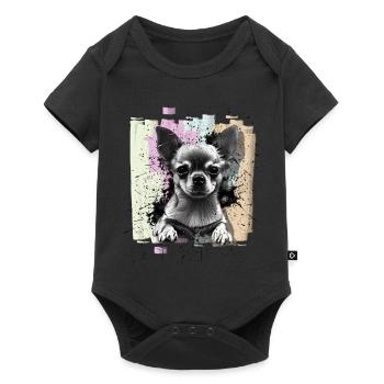 Chihuahua - Baby Premium short-sleeve bodysuit - black - Front
