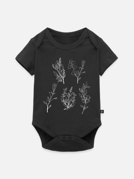 Florist Blume Pflanze Natur Gärtner - Baby Premium Kurzarmbody - Schwarz