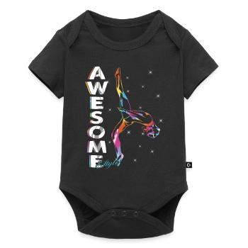 Toller Stil - Frauen Gymnastic Dance - Baby Premium Kurzarmbody - Schwarz - Vorne