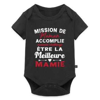 Mission Maman Accomplie - Future Meilleure Mamie - Body à manches courtes Premium Bébé - noir - Devant