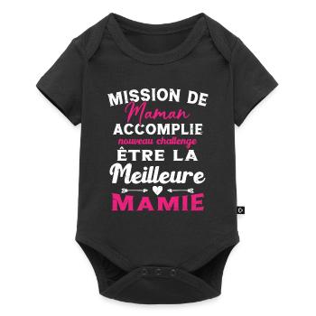 Mission Maman Accomplie - Future Meilleure Mamie - Body à manches courtes Premium Bébé - noir - Devant