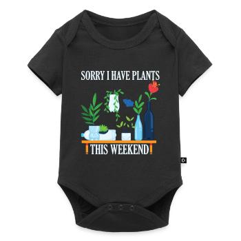 Je suis désolé de planter ce week-end - Body à manches courtes Premium Bébé - noir - Devant