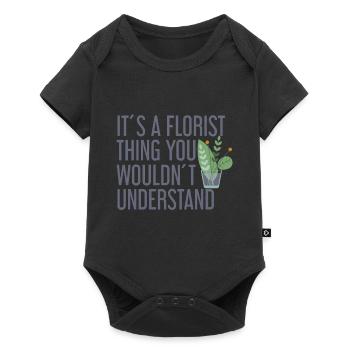 This is a florist thing that you don't understand - Baby Premium short-sleeve bodysuit - black - Front