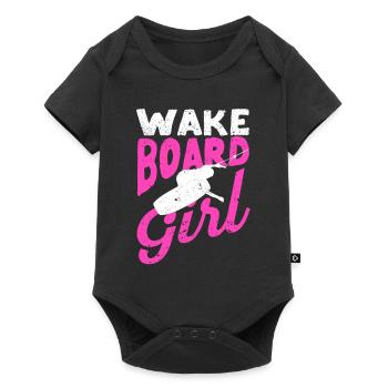 Wakeboard Fille Wakeboard Vintage Funny Wake - Body à manches courtes Premium Bébé - noir - Devant