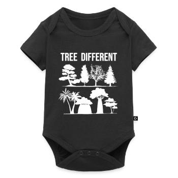 Arbre différent - soyez différent - soyez vous-même - Body à manches courtes Premium Bébé - noir - Devant