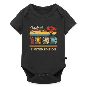 Vintage 1983 Limited Edition - Baby Premium short-sleeve bodysuit - black - Front