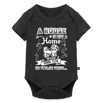 Shih Tzu Home Without Shih Tzu - Baby Premium short-sleeve bodysuit - black - Front