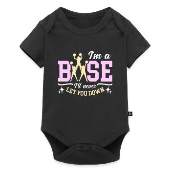 Cheerleading I'm Base I'll Never Let You Gymnastic - Baby Premium Kurzarmbody - Schwarz - Vorne