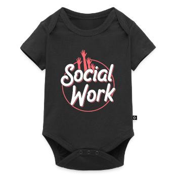 Social Work Social Work Social Worker Profession - Baby Premium short-sleeve bodysuit - black - Front