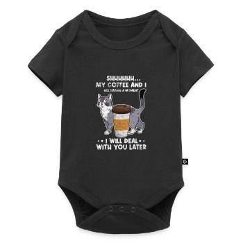 Café - Body à manches courtes Premium Bébé - noir - Devant