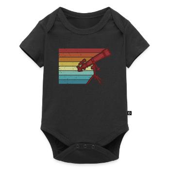 Retro Starry Sky Cosmologist Astronomy Photographer - Baby Premium short-sleeve bodysuit - black - Front