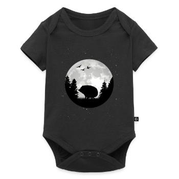 Hedgehog Moon Spine Ligel - Baby Premium short-sleeve bodysuit - black - Front