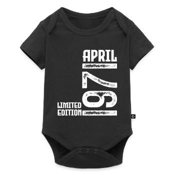 Cadeau Avril 1971. Anniversaire avril 1971. April. - Body à manches courtes Premium Bébé - noir - Devant