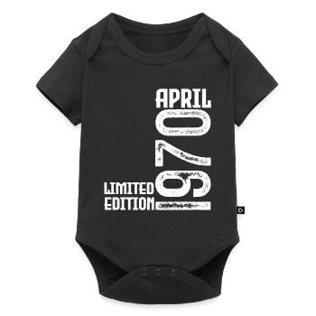 Gift April 1970. Birthday April 1970. April. - Baby Premium short-sleeve bodysuit - black - Front