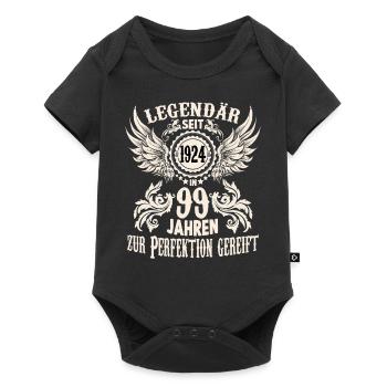 Lustiges Geburtstags Shirt für 99 jährigen Spruch - Baby Premium Kurzarmbody - Schwarz - Vorne