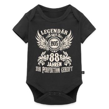 Eine Legende wird 88 Geburtstag Shirt zum Ehrentag - Baby Premium Kurzarmbody - Schwarz - Vorne