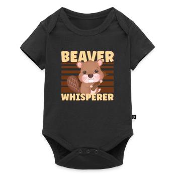 Beaver Fan Beaver Lovers Funny Beaver Gift - Baby Premium short-sleeve bodysuit - black - Front