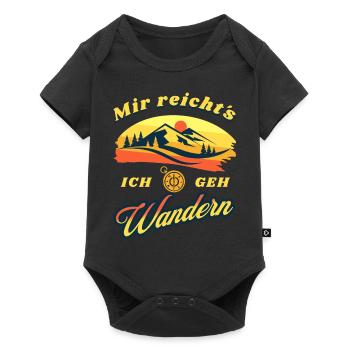 Mir reichts ich geh Wandern - Baby Premium Kurzarmbody - Schwarz - Vorne
