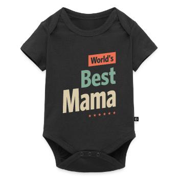 World's Best Mama - Mom Grandma - Baby Premium short-sleeve bodysuit - black - Front