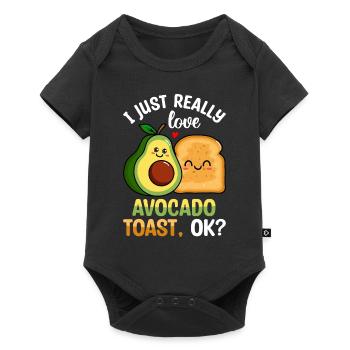 Love Avocado Toast Guacamole Lovers Avocats - Body à manches courtes Premium Bébé - noir - Devant