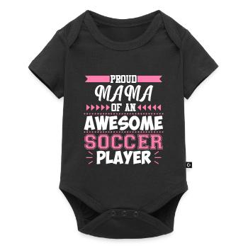 Mama Of Awesome Football Player Sports - Body à manches courtes Premium Bébé - noir - Devant