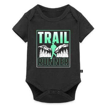 Course de trail Course Course en sentier - Body à manches courtes Premium Bébé - noir - Devant