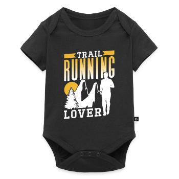 Trail Running Lover Runner Trail Running Race - Body à manches courtes Premium Bébé - noir - Devant