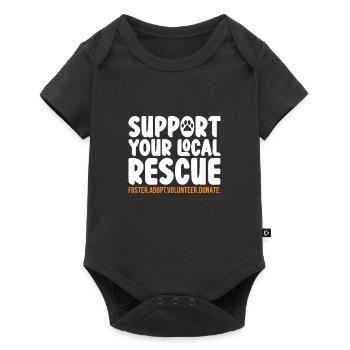 Animal Rescue - Baby Premium short-sleeve bodysuit - black - Front