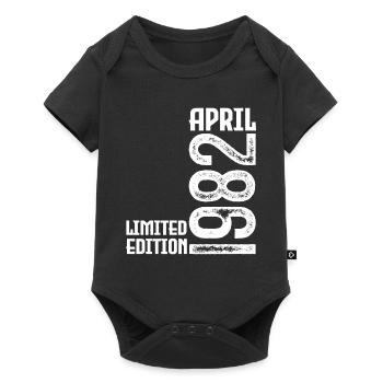 Gift April 1982. Anniversary April 1982. April. - Baby Premium short-sleeve bodysuit - black - Front