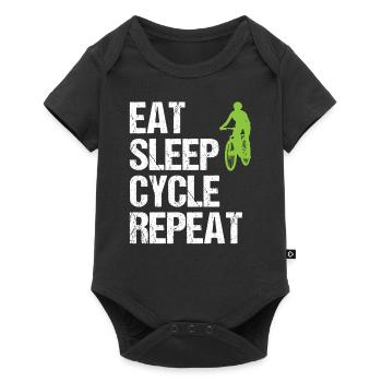 Citation cycliste Mountain Bike Gift Women - Body à manches courtes Premium Bébé - noir - Devant