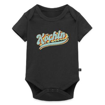 Koch Vintage Hobby Köchin - Baby Premium Kurzarmbody - Schwarz - Vorne